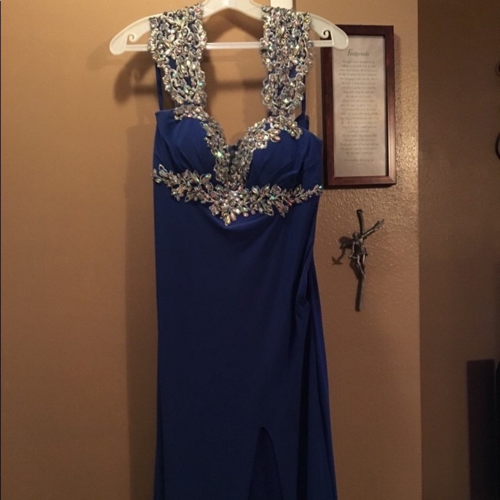 Royal blue prom/evening gown